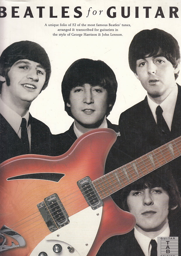 LT- BEATLES FOR GUITAR -- WISE PUBLICATIONS --- 1992 - B - YFS127