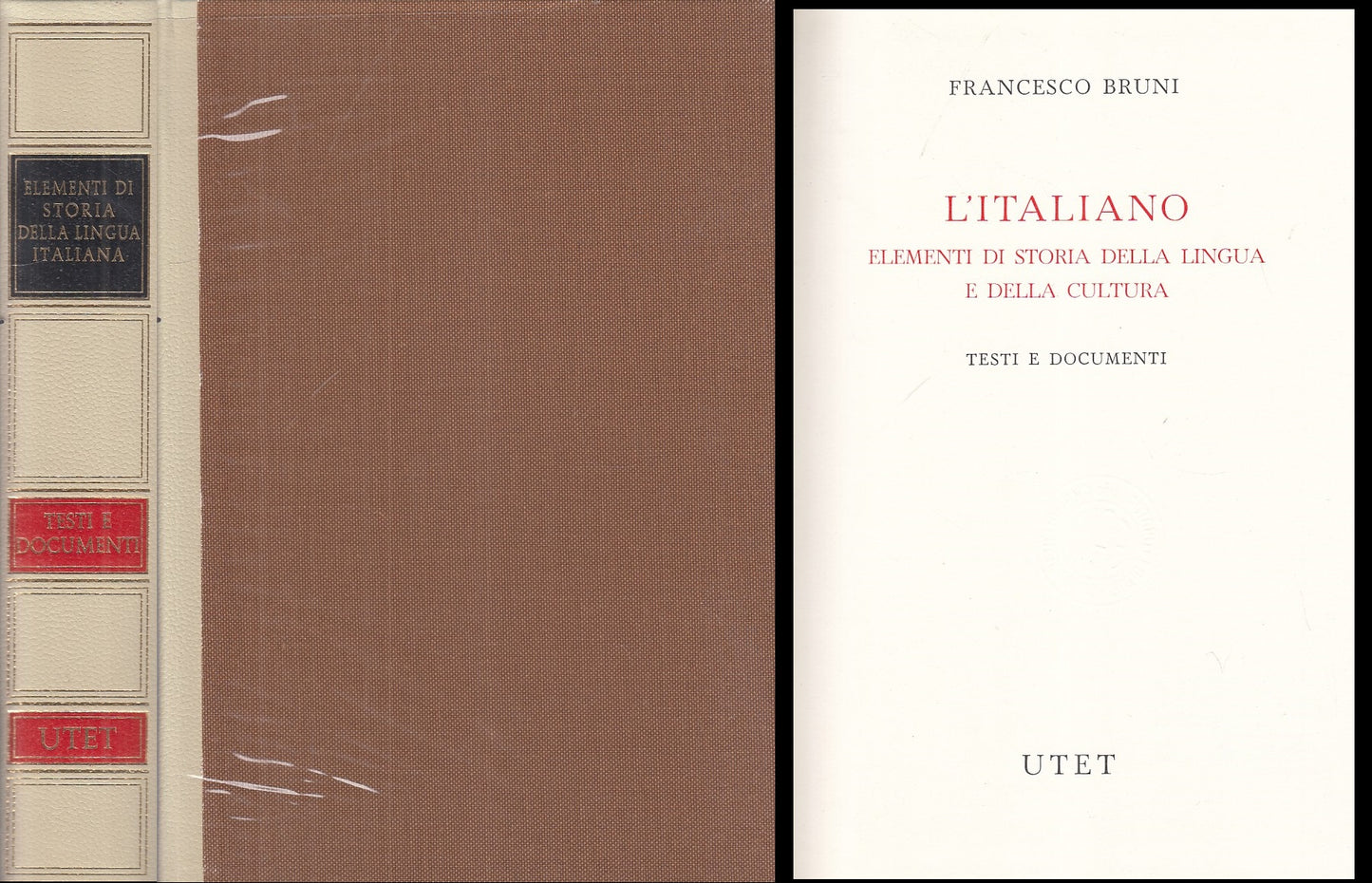 LZ- ELEMENTI DI STORIA LINGUA ITALIANA - BRUNI - UTET --- 1984 - CS - YFS895