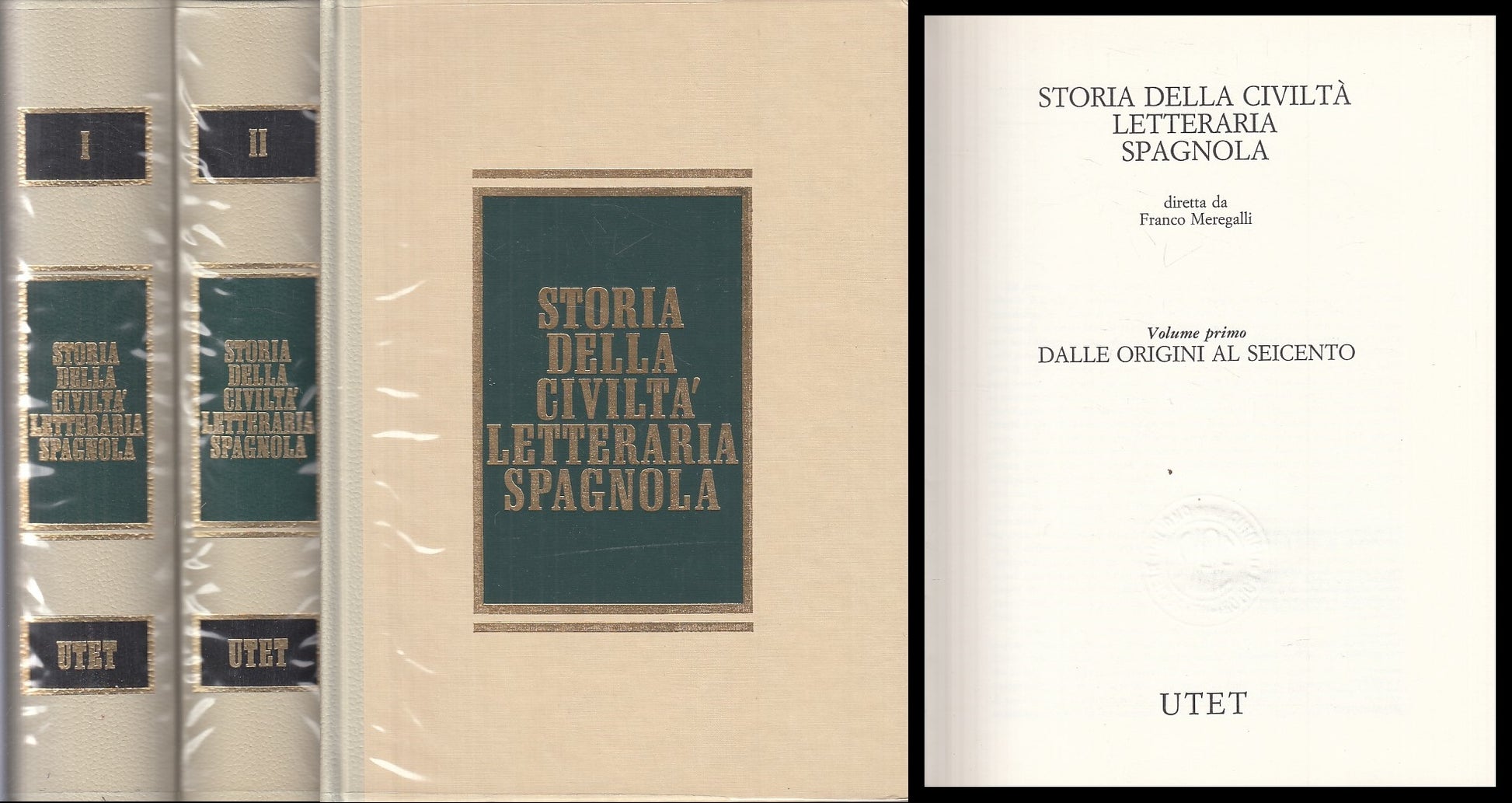 LS- STORIA CIVILTA' LETTERARIA SPAGNOLA 2 VOLL. -- UTET --- 1990 - CS - ZFS319