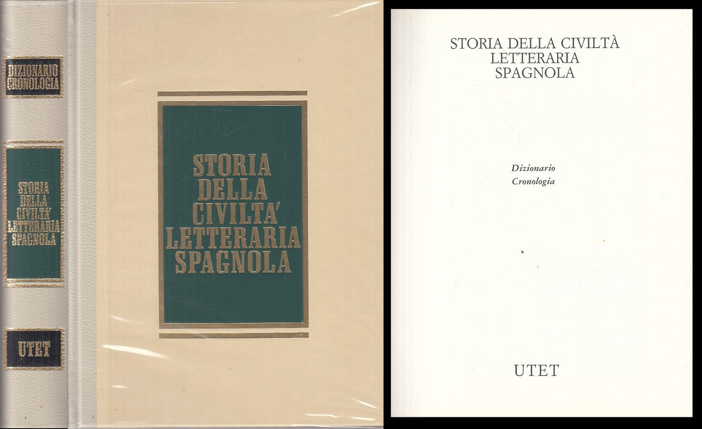 LS- STORIA CIVILTA' LETTERARIA SPAGNOLA DIZIONARIO-- UTET --- 1991 - CS - ZFS319