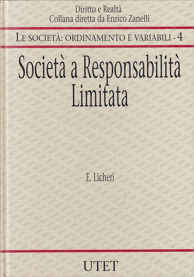 LZ- SOCIETA' A RESPONSABILITA' LIMITATA -- UTET - DIRITTO -- 1994 - C - YDS18