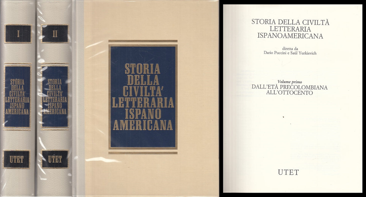 LS- STORIA CIVILTA' LETTERARIA ISPANO AMERICANA 2 VOL.-- UTET--- 2000- CS-XFS319