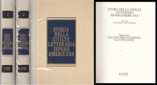 LS- STORIA CIVILTA' LETTERARIA ISPANO AMERICANA 2 VOL.-- UTET--- 2000- CS-ZFS319
