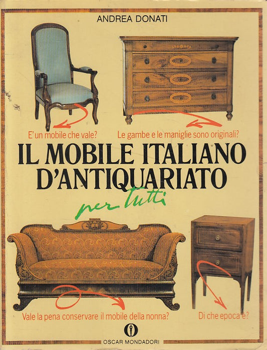 LZ- IL MOBILE ITALIANO D'ANTIQUARIATO PER TUTTI-- MONDADORI--- 1993 - B - YFS476