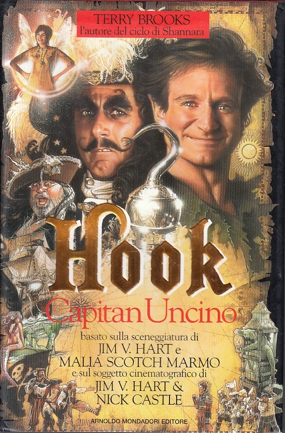 LN- HOOK CAPITAN UNCINO - TERRY BROOKS - MONDADORI - OMNIBUS -- 1992- CS- ZFS527
