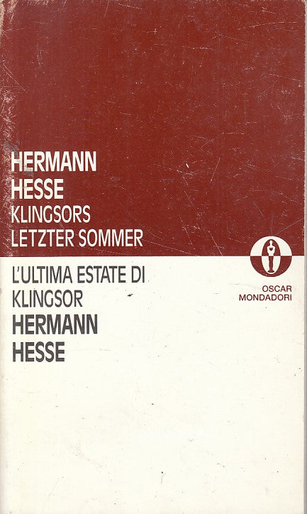LN- L'ULTIMA ESTATE DI KLINGSOR - HESSE - MONDADORI -- 1a ED.- 1992 - B - ZFS648