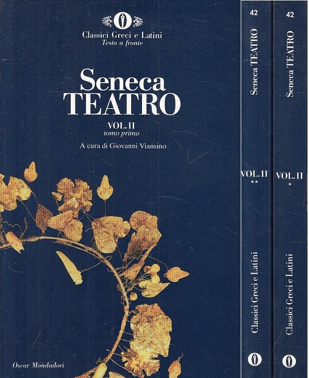 LN- TEATRO VOL.2 TESTO A FRONTE- SENECA - MONDADORI -- 1a ED. - 1993 - B - ZFS16