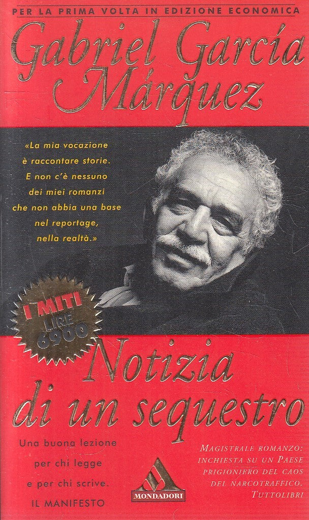 LN2- NOTIZIA DI UN SEQUESTRO - GABRIEL GARCIA MARQUEZ - MONDADORI - B - JXS255