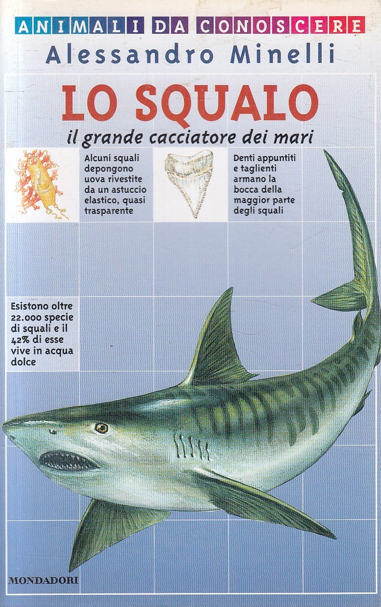 LN2- SQUALO GRANDE CACCIATORE DEI MARI - MINELLI - MONDADORI ANIMALI - B- JXS165