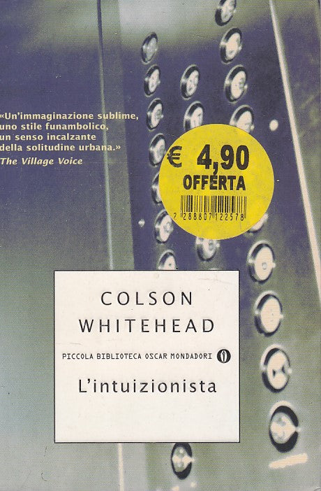 LN- L'INTUIZIONISTA - WHITEHEAD - MONDADORI -- 1a ED. - 2002 - B - YFS336