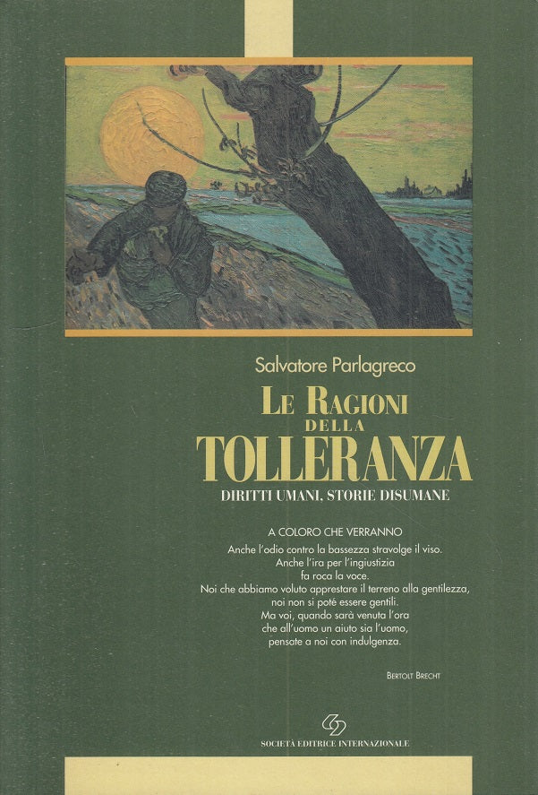 LS- LE RAGIONI DELLA TOLLERANZA - PARLAGRECO - SEI --- 1995 - B - YTS95