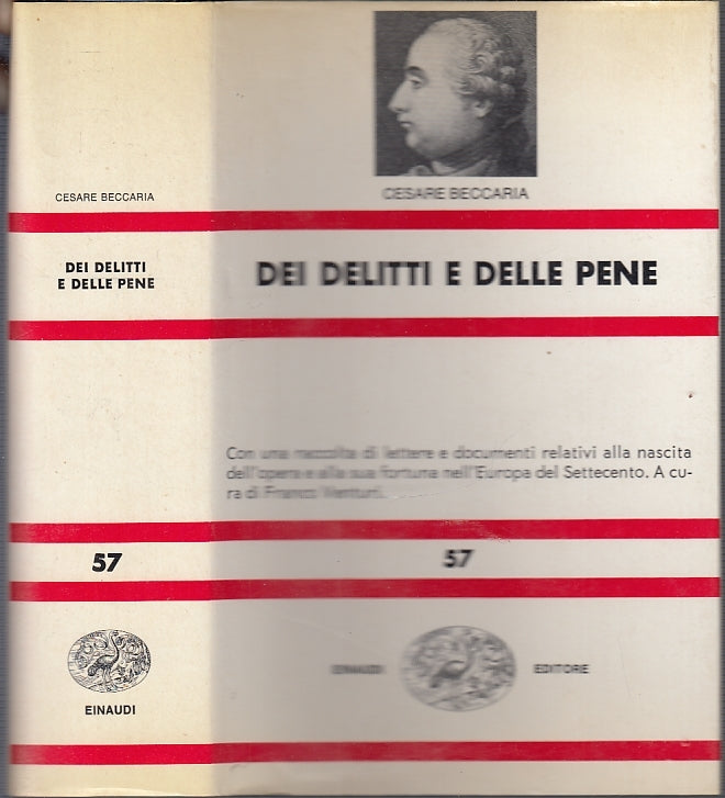 ln- DEI DELITTI E DELLE PENE - CESARE BECCARIA - EINAUDI - NUE-- 1987- CS- XFS43