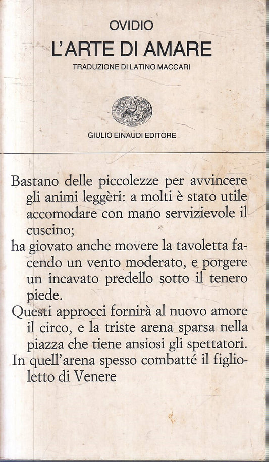 L'arte di amare - Ovidio - Einaudi Collezione di poesia - XFS