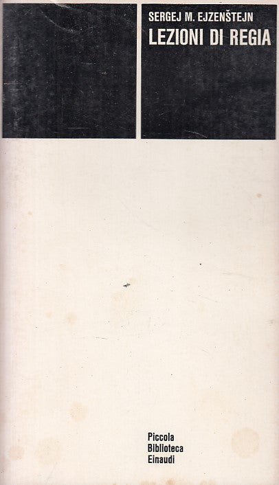 LS- LEZIONI REGIA - EJZENSTEJN - EINAUDI- PICCOLA BIBLIOTECA-- 1983 - B - YFS485