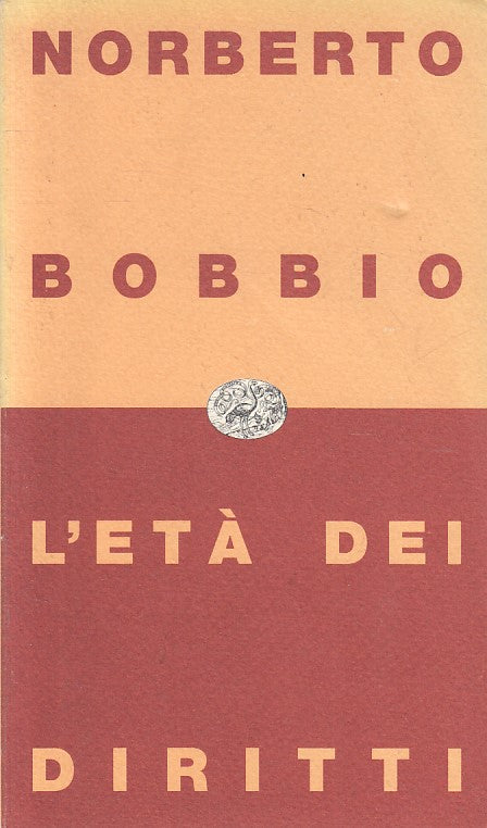 LS- L'ETA' DEI DIRITTI - BOBBIO - EINAUDI - CONTEMPORANEA -- 1992 - B - ZFS440