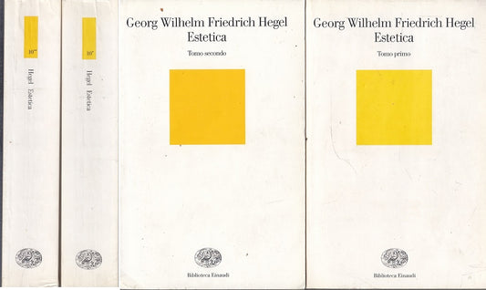 LS- ESTETICA 2 VOLUMI - HEGEL - EINAUDI - BIBLIOTECA 10* 10* -- 2005- B- XFS2