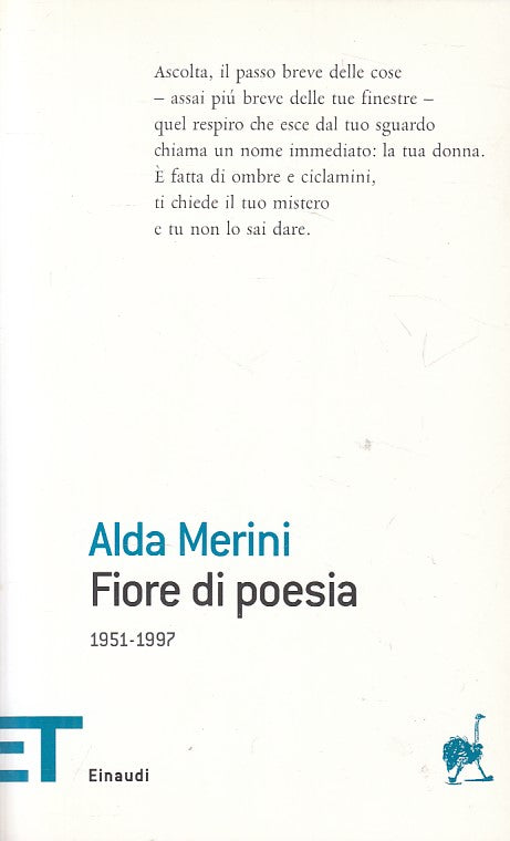 LN- FIORE DI POESIA 1951/1997 - MERINI - EINAUDI - ET POESIA-- 2009 - B - YFS662