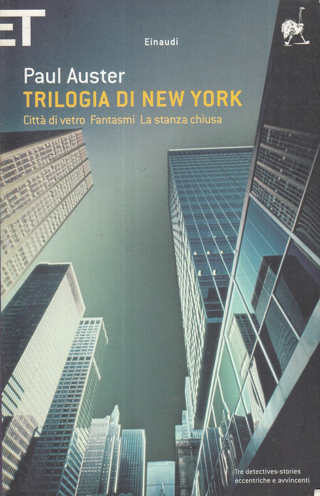 LN- TRILOGIA DI NEW YORK CITTA' VETRO - PAUL AUSTER- EINAUDI- SUPER ET--- B- XFS