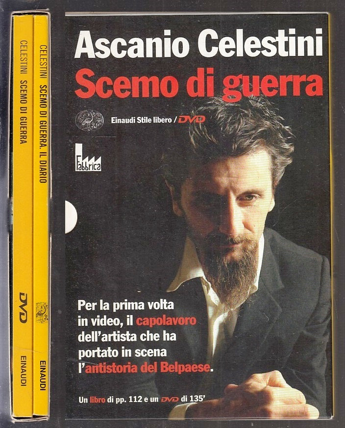 LN- SCEMO DI GUERRA + DVD- ASCANIO CELESTINI- EINAUDI- STILE LIBERO- 2006- B-XFS