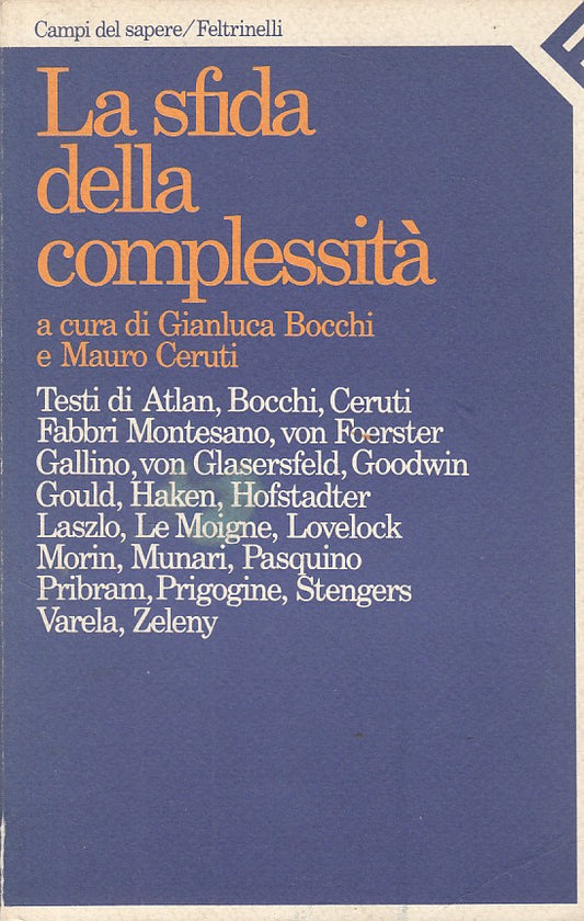 LS- LA SFIDA DELLA COMPLESSITA'- BOCCHI CERUTI- FELTRINELLI--- 1988 - B - ZDS116