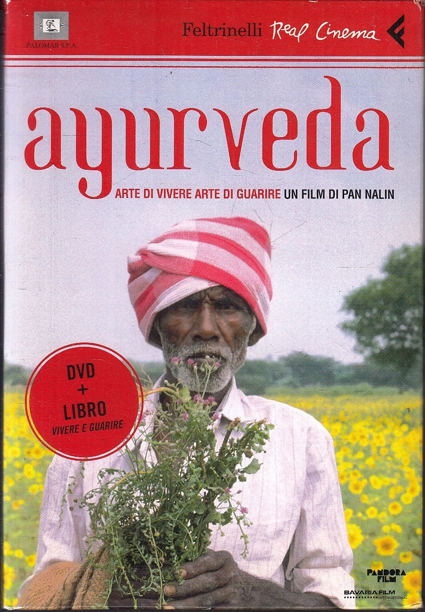 LS- AYURVEDA VIVERE E GUARIRE LIBRO + DVD- FELTRINELLI REAL CINEMA- 2008- YFS175