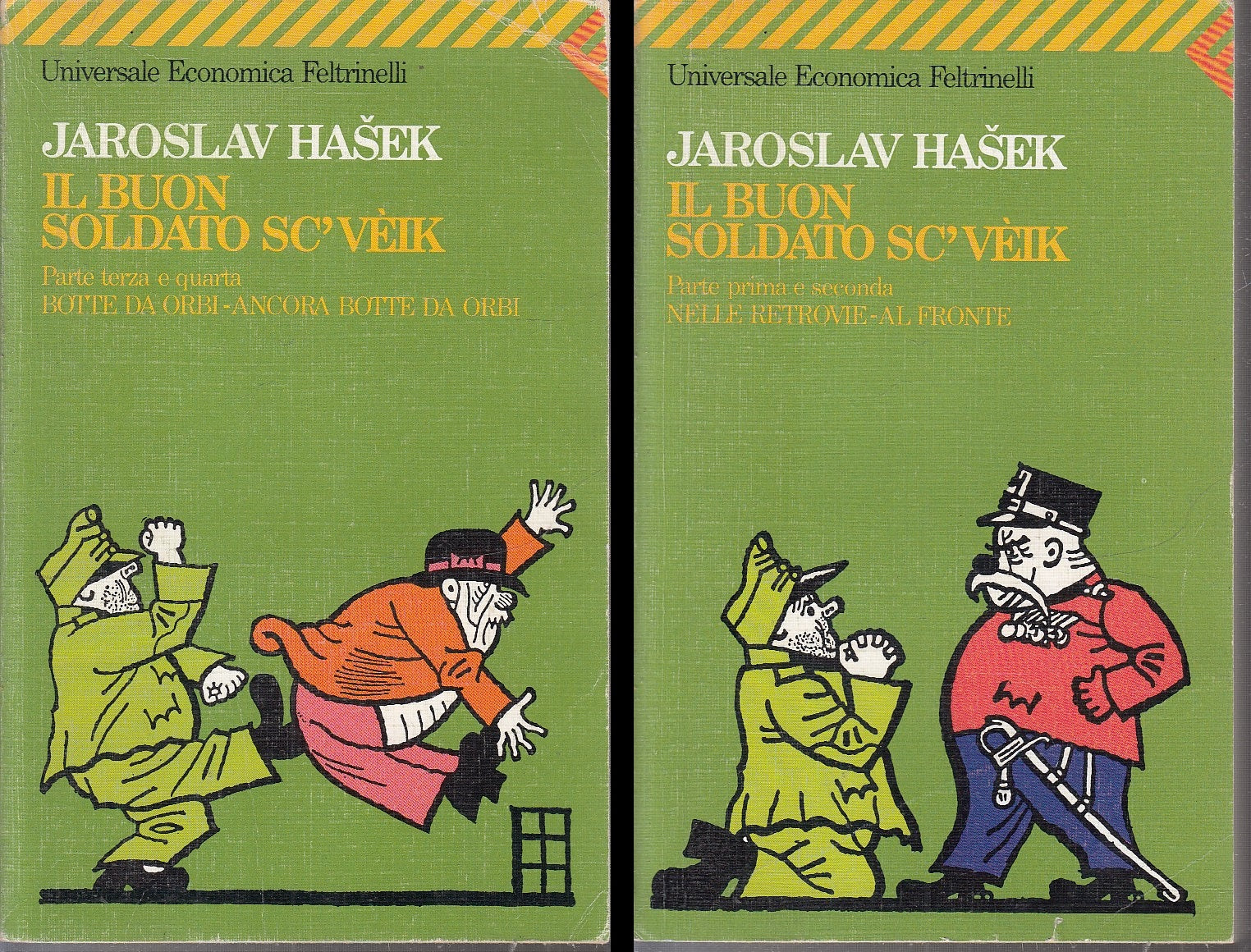 LN- IL BUON SOLDATO SC'VEIK 2 VOLUMI - JAROSLAV HASEK- FELTRINELLI- UE--- B- XFS
