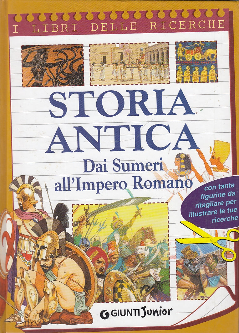 LS- STORIA ANTICA DAI SUMERI ALL'IMPERO ROMANO-- GIUNTI JUNIOR--- 2005- C-YFS659