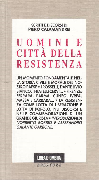 LS- UOMINI E CITTA' DELLA RESISTENZA -- LINEA D'OMBRA --- 1994 - B - ZTS294