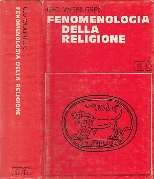LS- FENOMENOLOGIA DELLA RELIGIONE - WIDEGREN - EDB DEHONIANE --- 1985- CS- XFS27