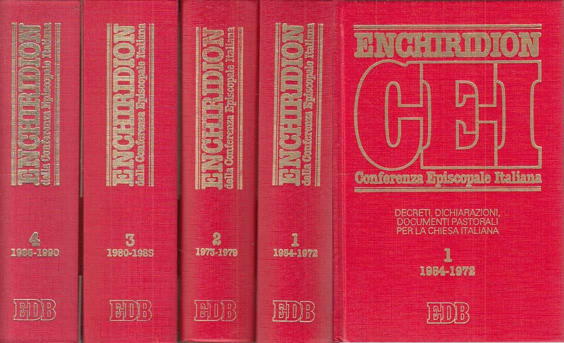 LS- ENCHIRIDION CONFERENZA EPISCOPALE ITALIANA 4 VOL.-- EDB--- 1985 - C - YTS373