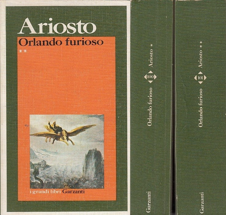 LN- ORLANDO FURIOSO 2 VOL- ARIOSTO- GARZANTI- GRANDI LIBRI-- 1992- B- YDS483