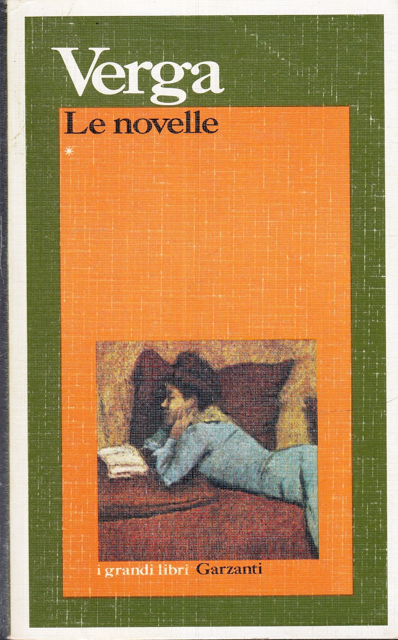 LN- LE NOVELLE - GIOVANNI VERGA - GARZANTI - I GRANDI LIBRI --- B - XFS