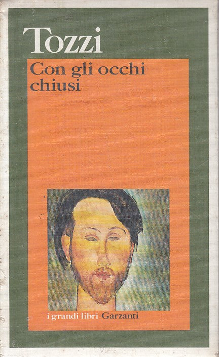 LN- CON GLI OCCHI CHIUSI SIGILLATO - TOZZI - GARZANTI --- 1973 - B - ZFS235