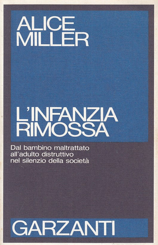 LS- L'INFANZIA RIMOSSA - MILLER - GARZANTI - SAGGI - 1a ED. - 1990 - B - ZFS40