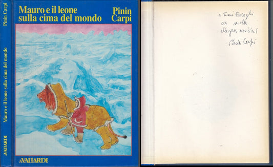 LB- MAURO E IL LEONE SULLA CIMA DEL MONDO AUTOGRAFO - CARPI---- 1994- C- XFS57