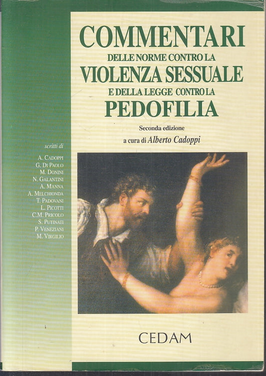 LZ- COMMENTARI NORME CONTRO VIOLENZA SESSUALE E PEDOFILIA- CEDAM- 1999- B-ZFS433