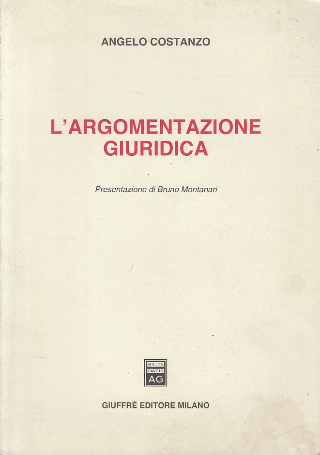 LZ- L'ARGOMENTAZIONE GIURIDICA - COSTANZO - GIUFFRE' --- 2003 - B - ZDS198