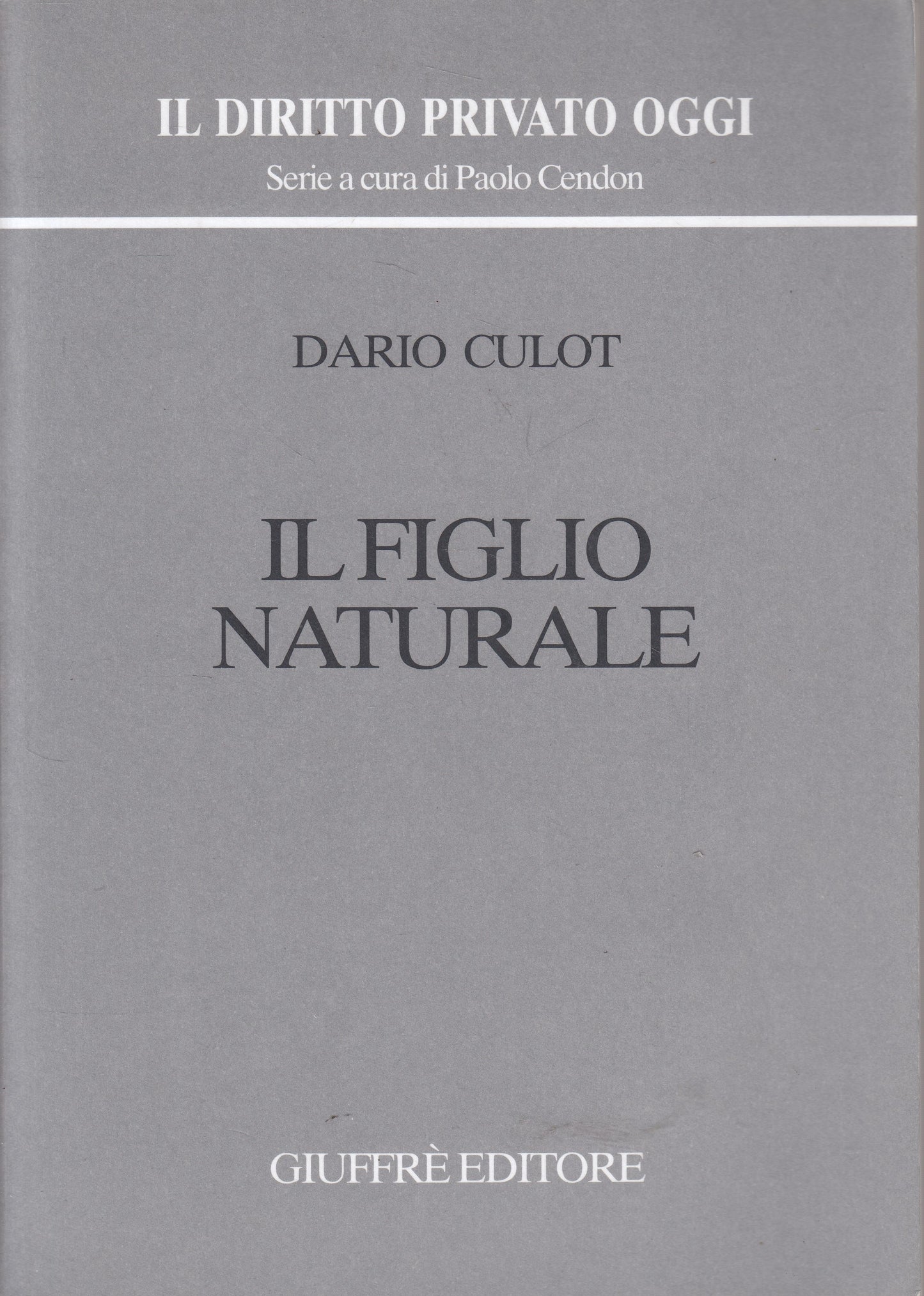 LZ- IL FIGLIO NATURALE - CULOT - GIUFFRE' - DIRITTO PRIVATO -- 2004 - B - YFS472