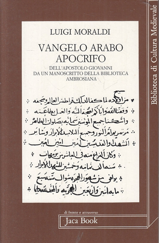 LD- VANGELO ARABO APOCRIFO - LUIGI MORALDI - JACA BOOK --- 1991 - B - XFS