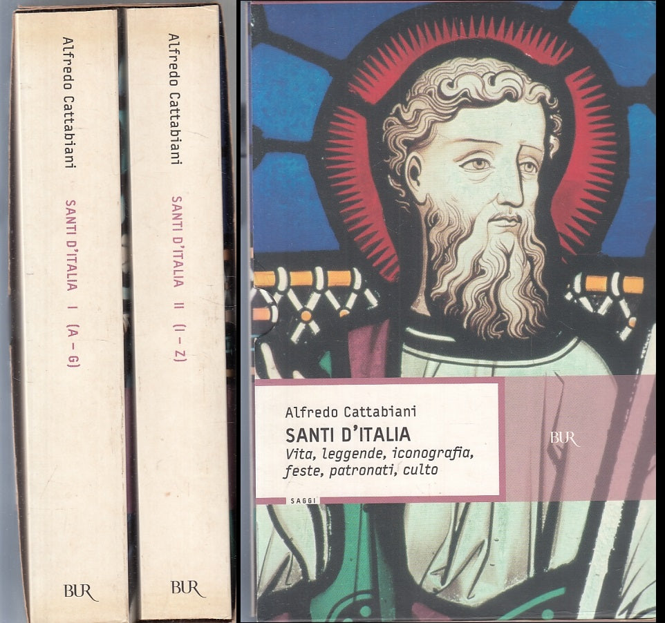 Santi d'Italia Confanetto 2 volumi - Alfredo Cattabiani- Rizzoli Bur- 1a ed. - ZFS143