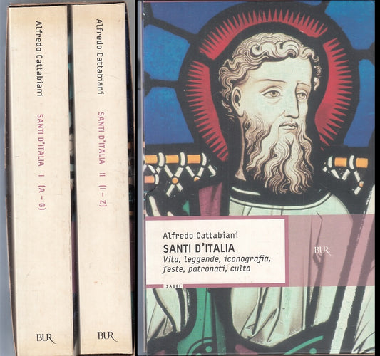 Santi d'Italia Confanetto 2 volumi - Alfredo Cattabiani- Rizzoli Bur- 1a ed. - ZFS143