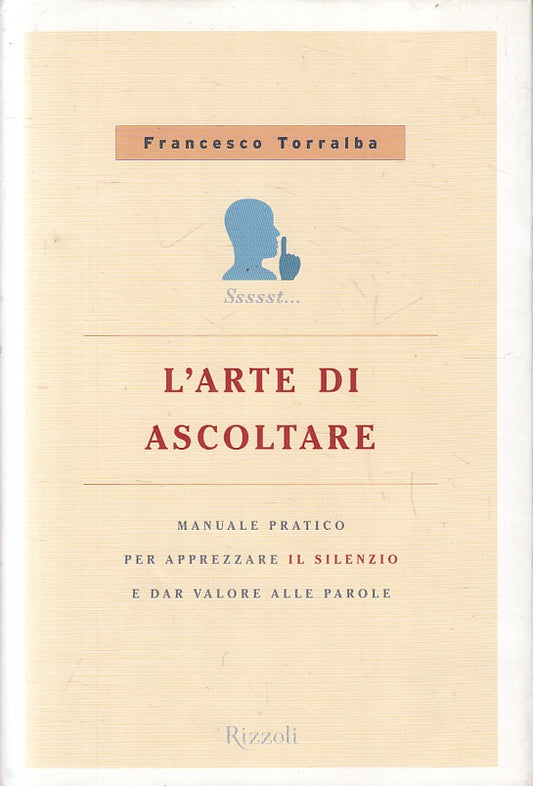LS- L'ARTE DI ASCOLTARE - FRANCESCO TORRALBA- RIZZOLI-- 1a ED.- 2008- CS- ZFS185