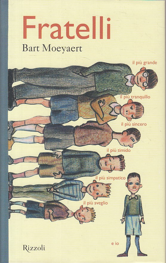 LN- FRATELLI - BART MOEYAERT - RIZZOLI -- 1a ED. - 2011 - CS - ZFS476