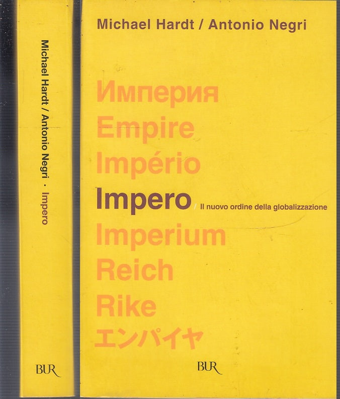 LS- IMPERO REICH NUOVO ORDINE GLOBALIZZAZIONE- HARDT NEGRI- BUR--- 2004- B-XFS56