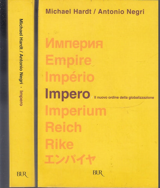 LS- IMPERO REICH NUOVO ORDINE GLOBALIZZAZIONE- HARDT NEGRI- BUR--- 2004- B-XFS56