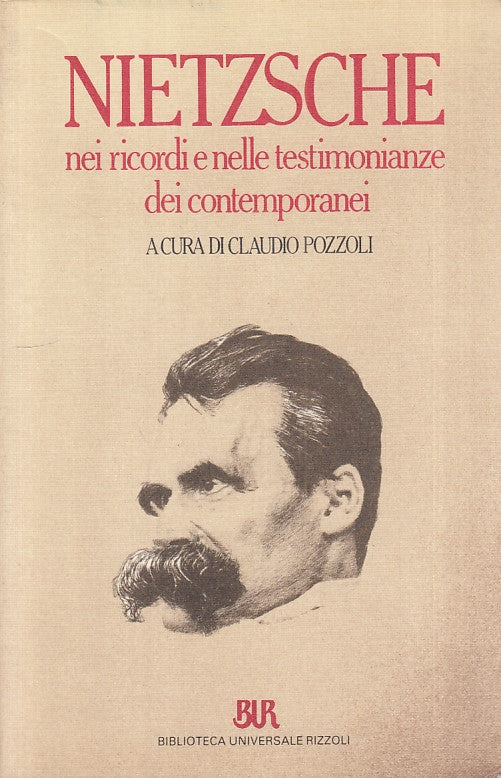 LS- NIETZSCHE NEI RICORDI E TESTIMONIANZE -- RIZZOLI --- 1990 - B - YFS189