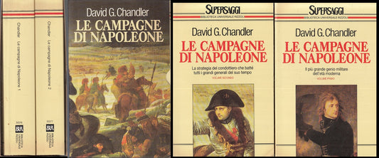 LS- LE CAMPAGNE DI NAPOLEONE 2 VOLUMI - CHANDLER- RIZZOLI- BUR-- 1992- B- ZFS157