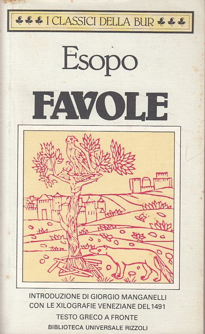 LN- FAVOLE TESTO GRECO A FRONTE - ESOPO - RIZZOLI --- 1989 - B - YFS265