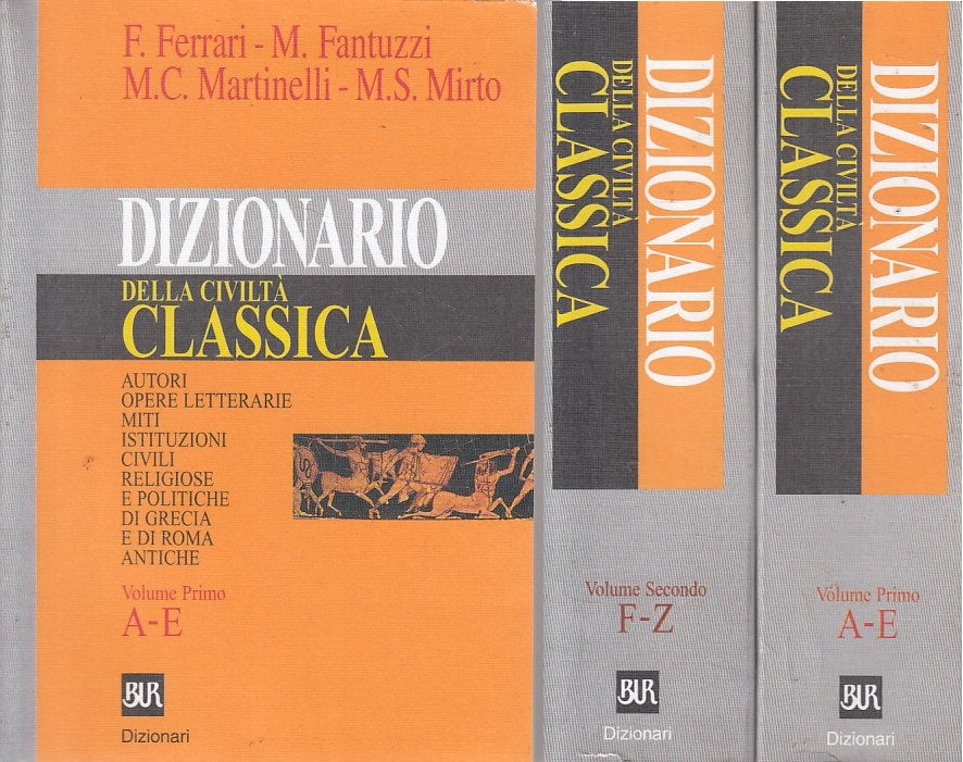 LZ- DIZIONARIO DELLA CIVILTA' CLASSICA 2 VOLUMI -- RIZZOLI --- 2001 - B - YFS172