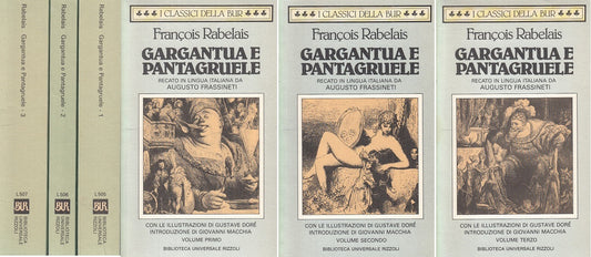 LN- GARGANTUA E PANTAGRUELE 3 VOLL. - RABELAIS - RIZZOLI --- 1984 - B - XFS999